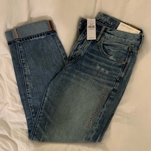 American Eagle high rise girlfriend jeans